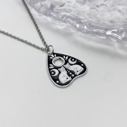 Cats Ouija Planchette Pointer Necklace