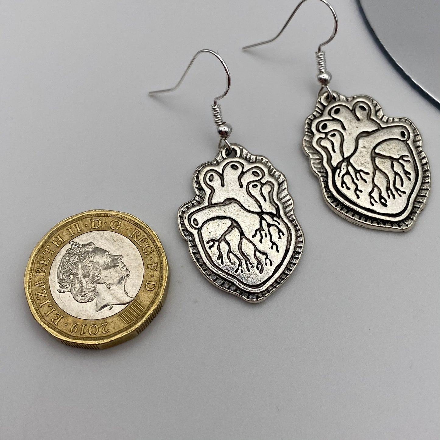 Realistic Biology Heart Earrings