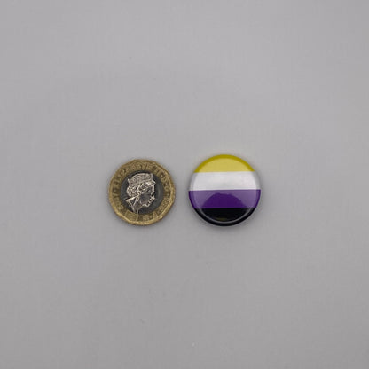 Non Binary Flag Pride Badge