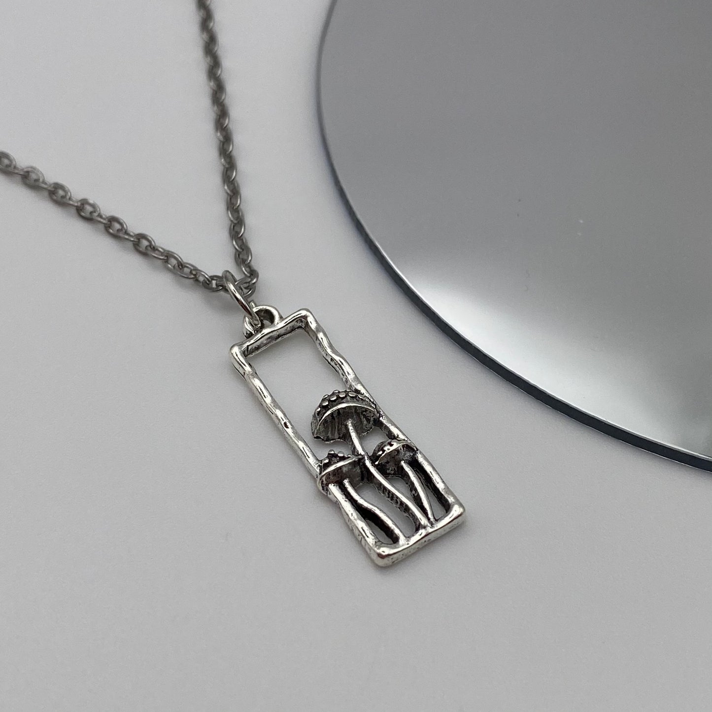 Triple Mushroom Nook Necklace