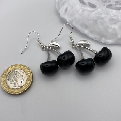 Black Cherry Earrings