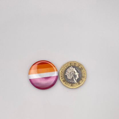 Lesbian Flag Pride Badge