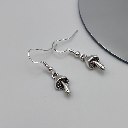 Small Mushroom Earrings