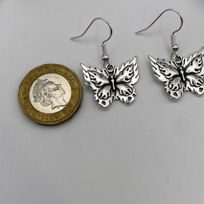 Fire Butterfly Earrings