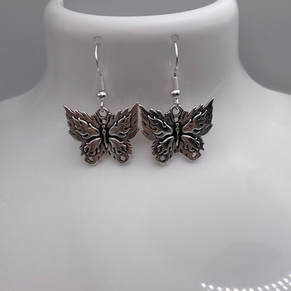 Fire Butterfly Earrings