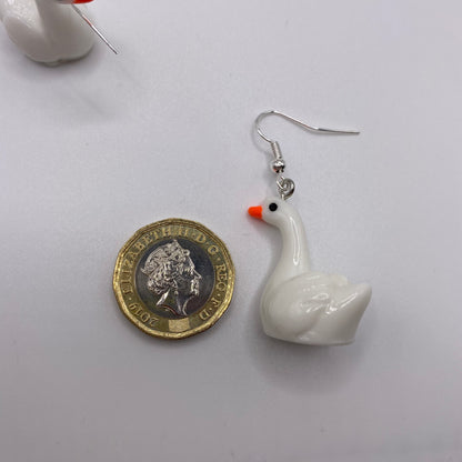 Swan Earrings