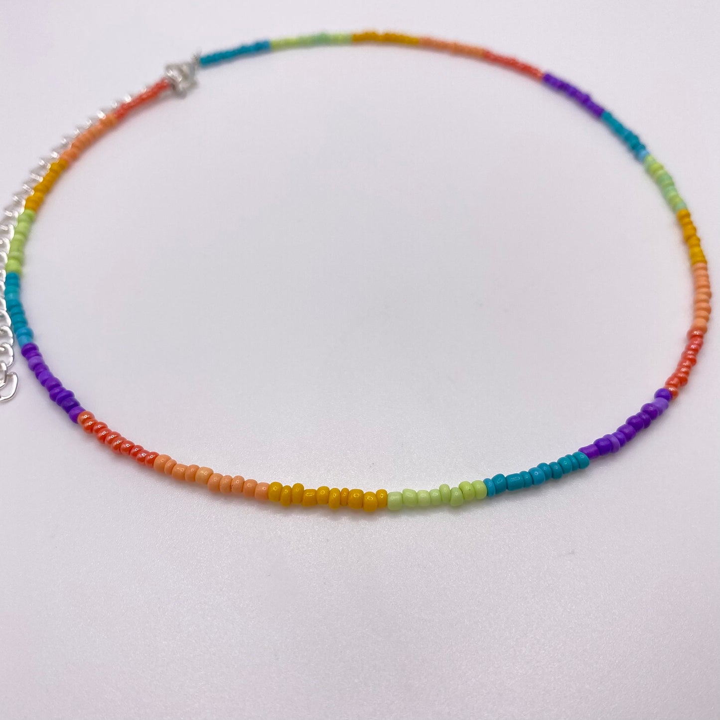 Rainbow Beaded Necklace