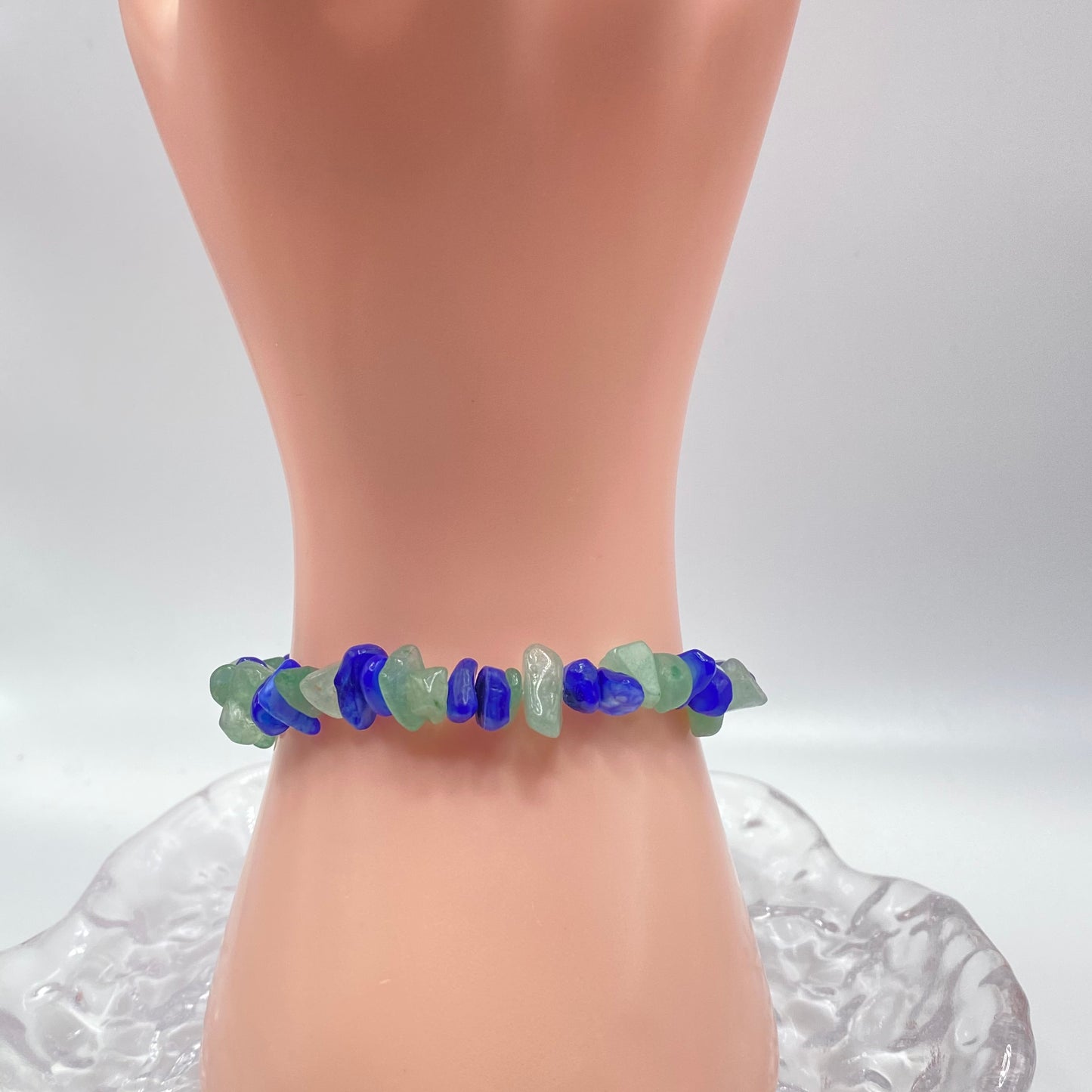 Sodalite and Green Aventurine Crystal Bracelet