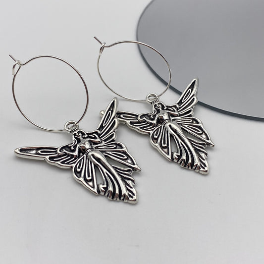 Big Fairy Princess Hoop Earrings