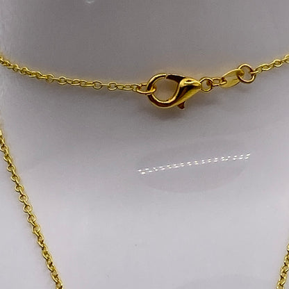 Gold Mushroom Necklace