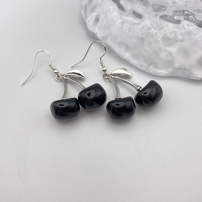 Black Cherry Earrings