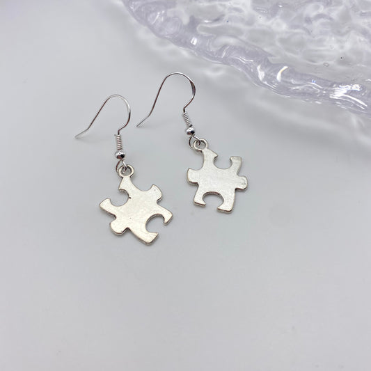 Jigsaw Piece Earrings