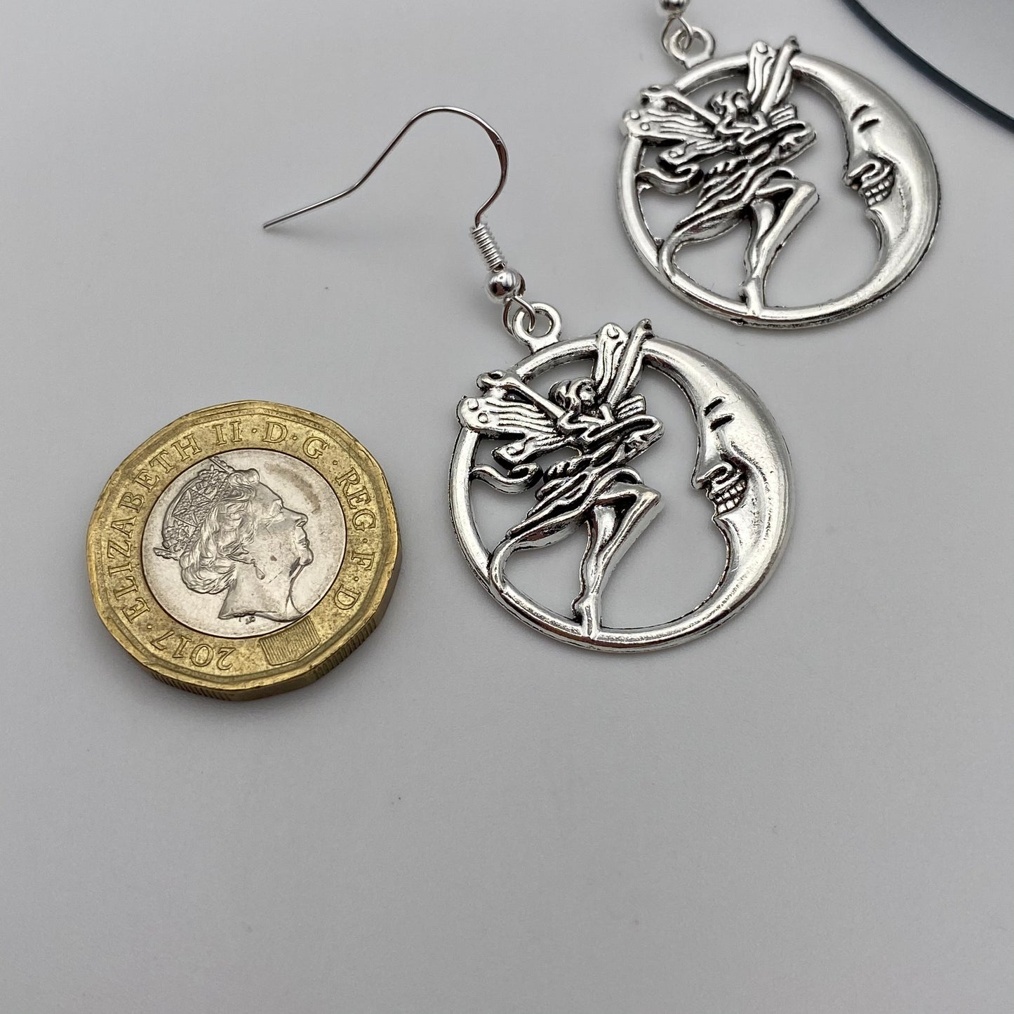 Moon and Fairy Earrings