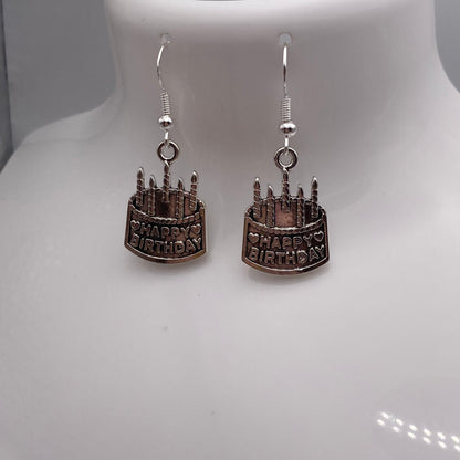 Happy Birthday Cake Earrings