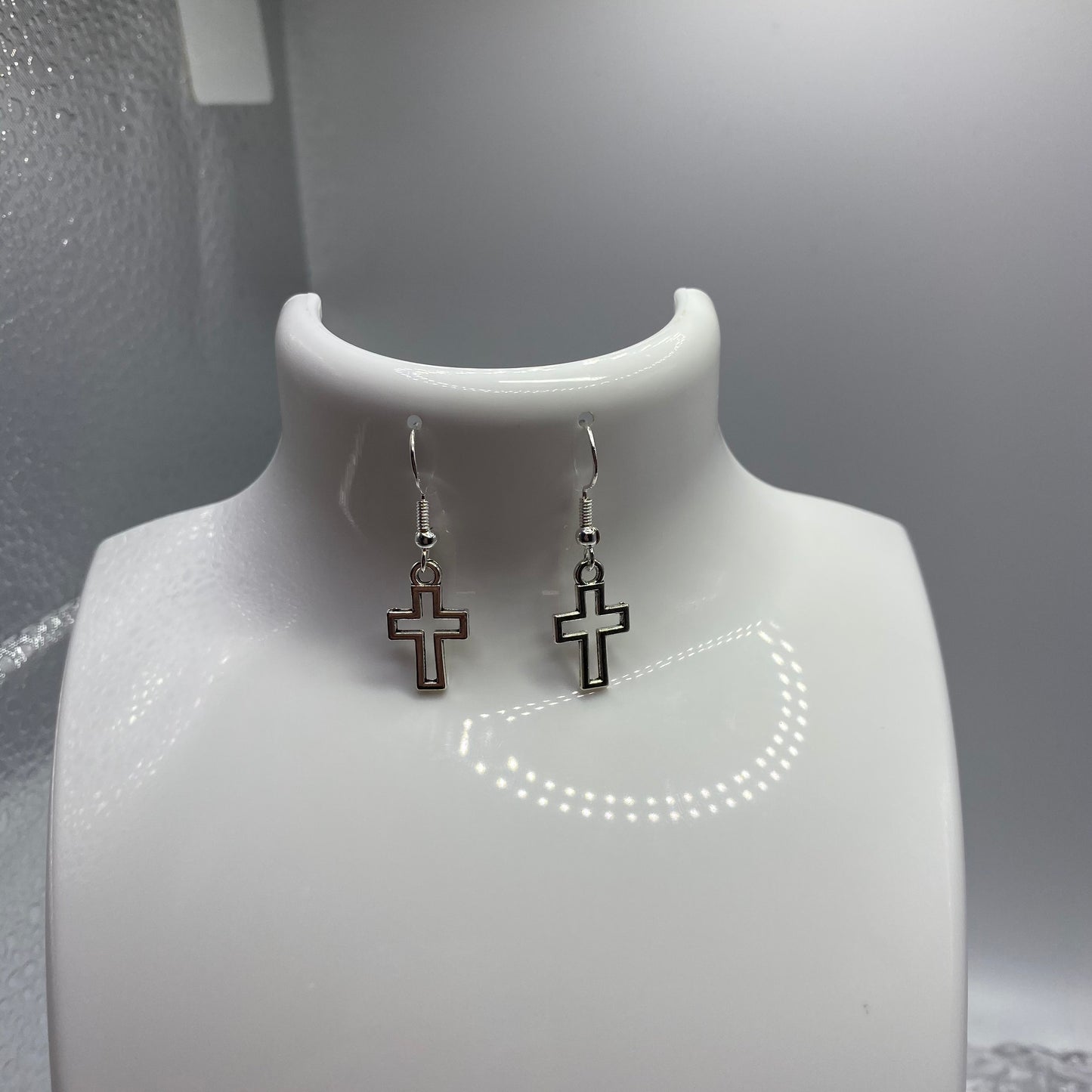 Cross Outline Earrings