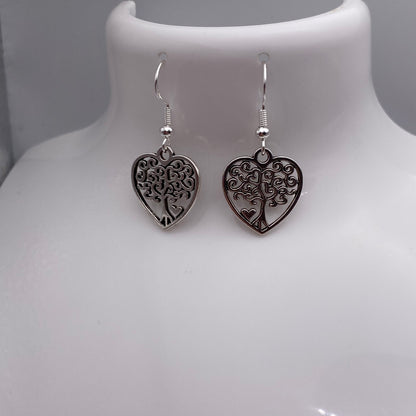 Heart Tree of Life Earrings